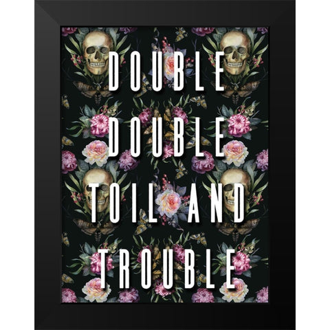 Double Double Black Modern Wood Framed Art Print by Wieners, Valerie