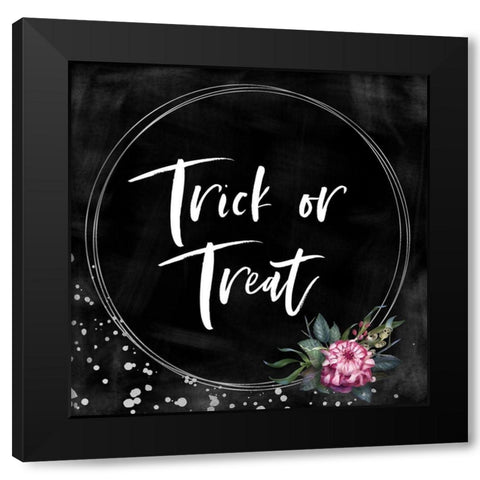 Trick or Treat Black Modern Wood Framed Art Print with Double Matting by Wieners, Valerie