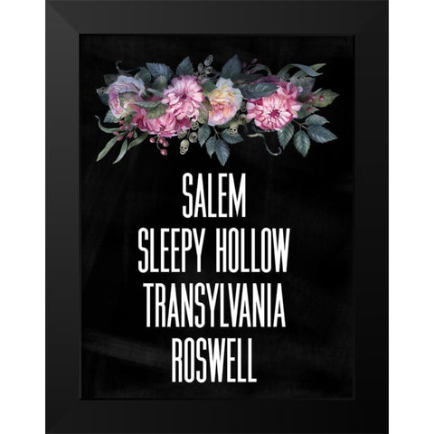 Spooky Towns II Black Modern Wood Framed Art Print by Wieners, Valerie