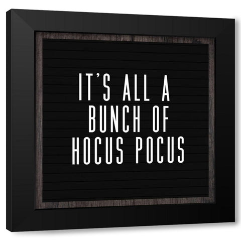 Hocus Pocus Black Modern Wood Framed Art Print with Double Matting by Wieners, Valerie