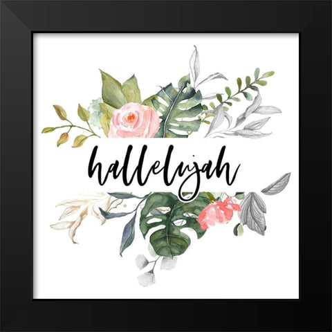 Hallelujah Black Modern Wood Framed Art Print by Wieners, Valerie