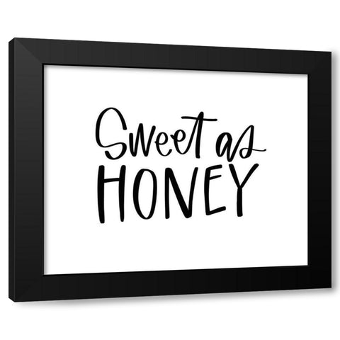 Sweet as Honey Black Modern Wood Framed Art Print by Wieners, Valerie