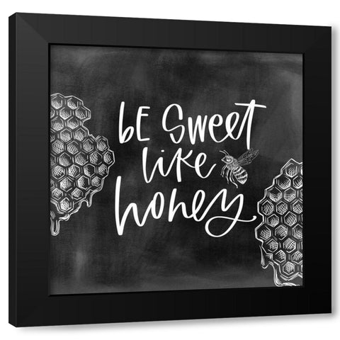 Be Sweet Black Modern Wood Framed Art Print with Double Matting by Wieners, Valerie