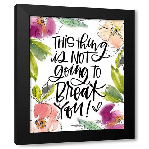 This Thing Black Modern Wood Framed Art Print by Wieners, Valerie