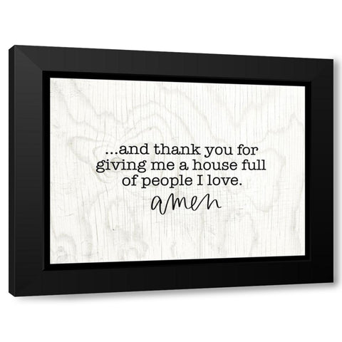 House Full Black Modern Wood Framed Art Print with Double Matting by Wieners, Valerie