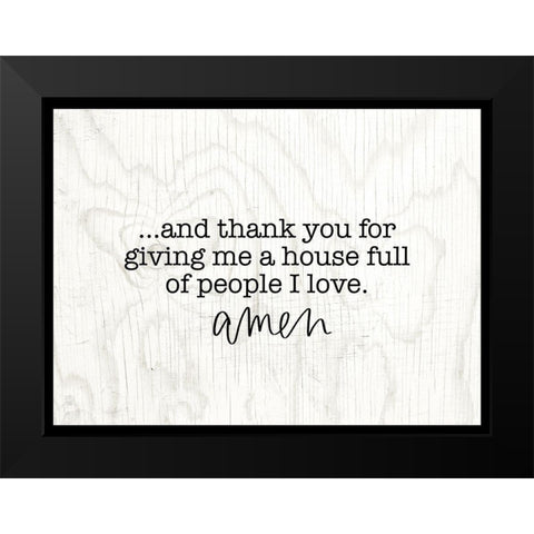 House Full Black Modern Wood Framed Art Print by Wieners, Valerie