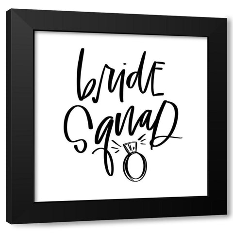Squad Black Modern Wood Framed Art Print with Double Matting by Wieners, Valerie