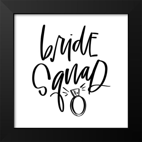 Squad Black Modern Wood Framed Art Print by Wieners, Valerie