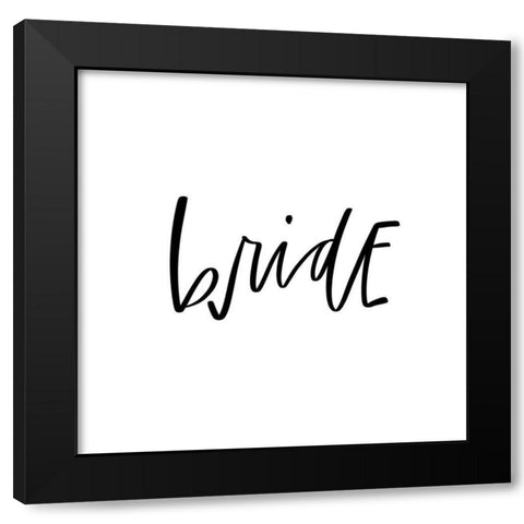 Bride Black Modern Wood Framed Art Print with Double Matting by Wieners, Valerie