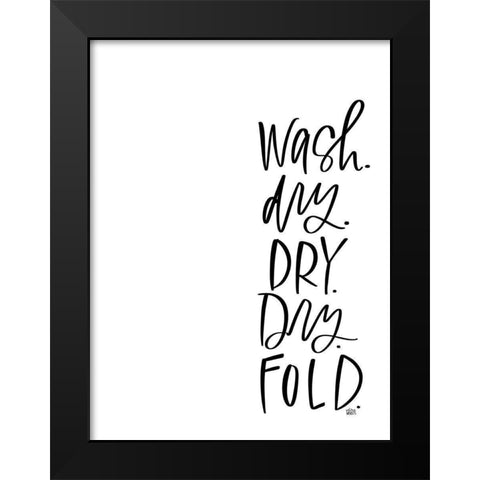 Laundry Black Modern Wood Framed Art Print by Wieners, Valerie