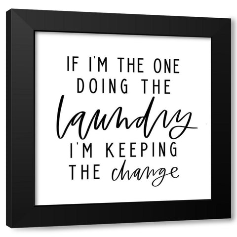 Keeping the Change Black Modern Wood Framed Art Print with Double Matting by Wieners, Valerie