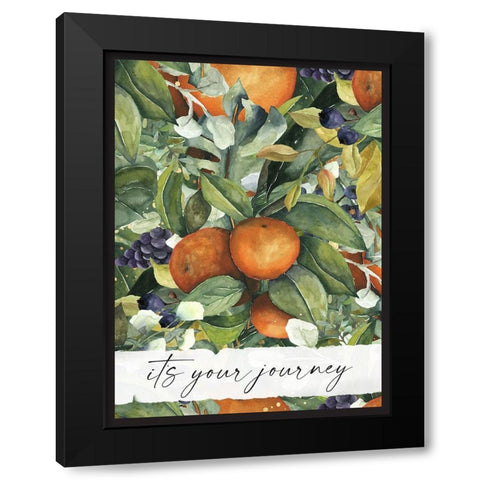 Journey Black Modern Wood Framed Art Print with Double Matting by Wieners, Valerie