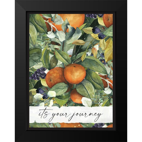 Journey Black Modern Wood Framed Art Print by Wieners, Valerie