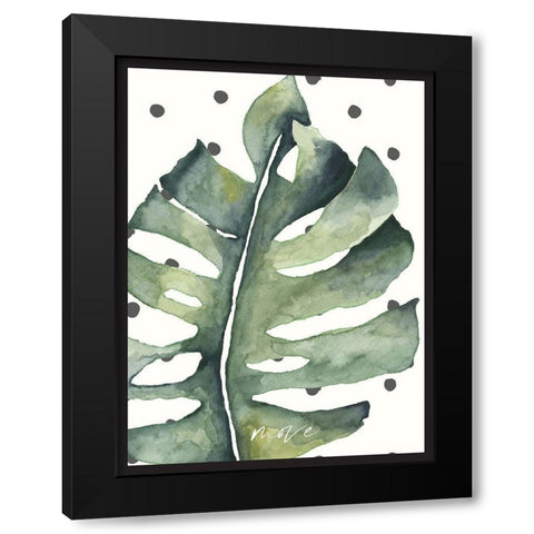 Move Black Modern Wood Framed Art Print by Wieners, Valerie