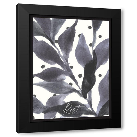 Rest Black Modern Wood Framed Art Print by Wieners, Valerie