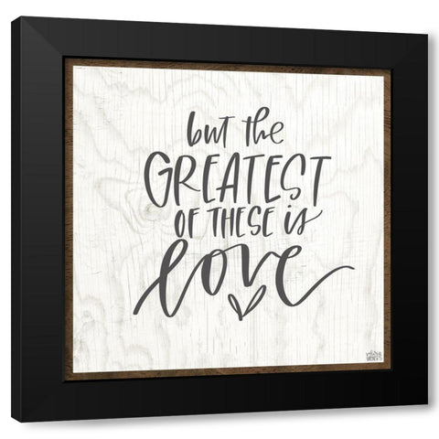 The Greatest Black Modern Wood Framed Art Print by Wieners, Valerie