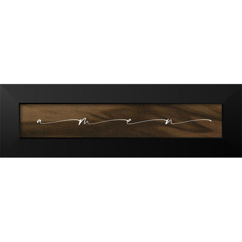 Amen Black Modern Wood Framed Art Print by Wieners, Valerie