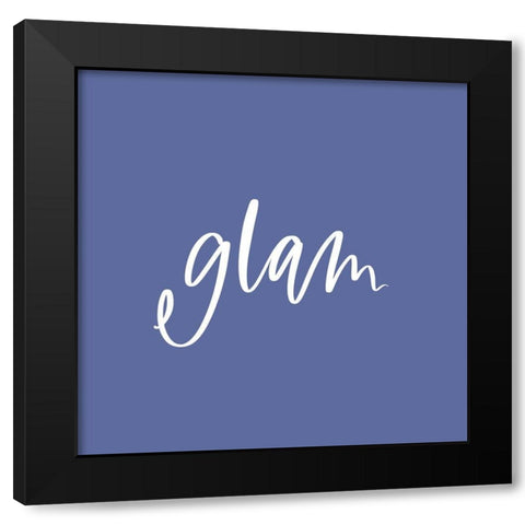 Glam Black Modern Wood Framed Art Print by Wieners, Valerie