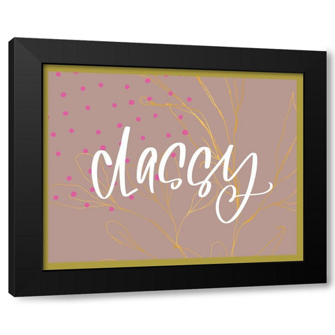 Classy Black Modern Wood Framed Art Print with Double Matting by Wieners, Valerie