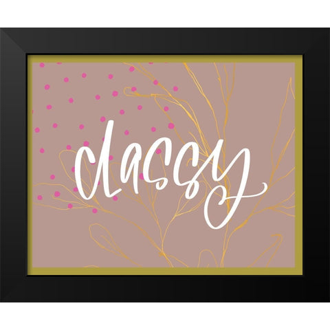 Classy Black Modern Wood Framed Art Print by Wieners, Valerie