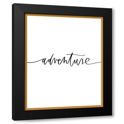 Adventure Black Modern Wood Framed Art Print with Double Matting by Wieners, Valerie