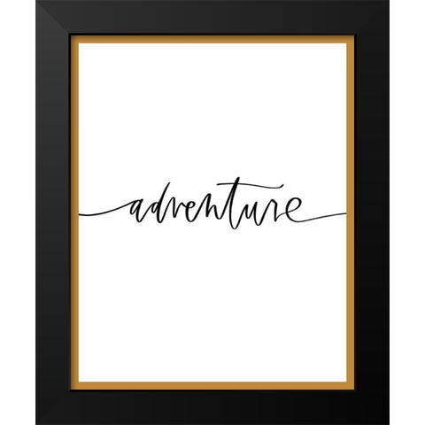 Adventure Black Modern Wood Framed Art Print by Wieners, Valerie