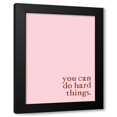 Hard Thins Black Modern Wood Framed Art Print by Wieners, Valerie