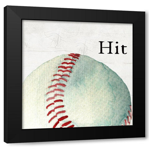 Hit Black Modern Wood Framed Art Print by Wieners, Valerie