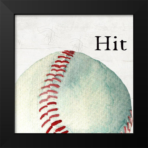 Hit Black Modern Wood Framed Art Print by Wieners, Valerie