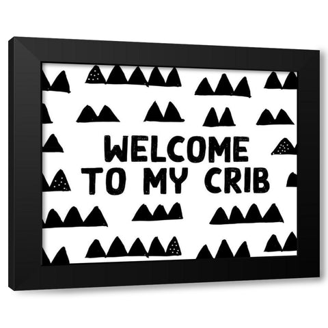Crib Black Modern Wood Framed Art Print by Wieners, Valerie