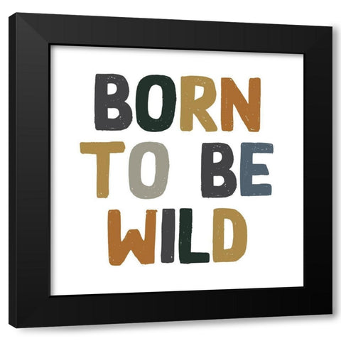 Wild Black Modern Wood Framed Art Print with Double Matting by Wieners, Valerie