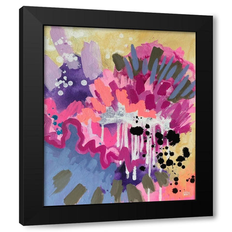Abstract II Black Modern Wood Framed Art Print by Wieners, Valerie