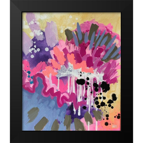 Abstract II Black Modern Wood Framed Art Print by Wieners, Valerie