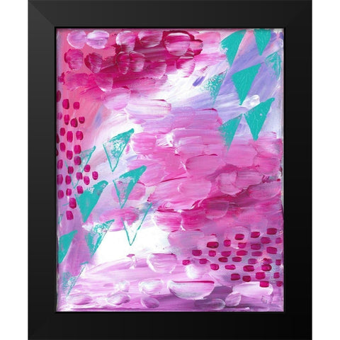 Painted Canvas II Black Modern Wood Framed Art Print by Wieners, Valerie
