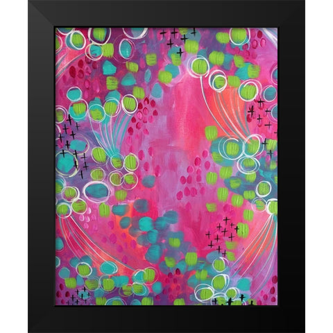 Painted Canvas IV Black Modern Wood Framed Art Print by Wieners, Valerie