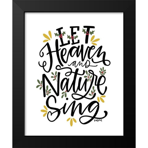 Heaven and Nature Black Modern Wood Framed Art Print by Wieners, Valerie