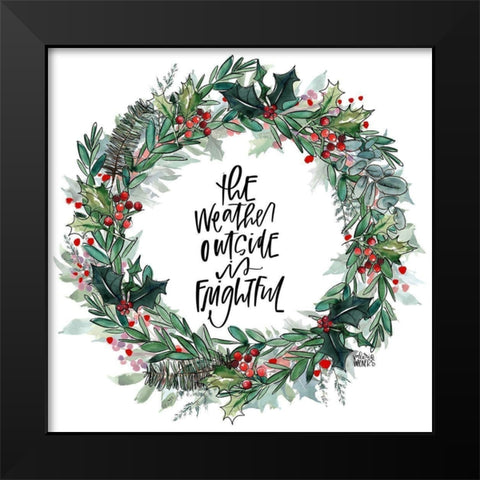 Weather Black Modern Wood Framed Art Print by Wieners, Valerie