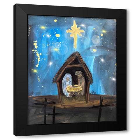 Nativity I Black Modern Wood Framed Art Print by Wieners, Valerie