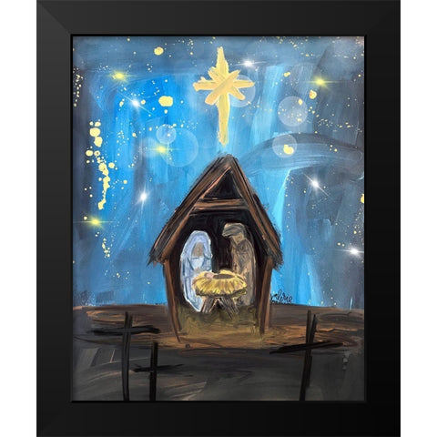 Nativity I Black Modern Wood Framed Art Print by Wieners, Valerie