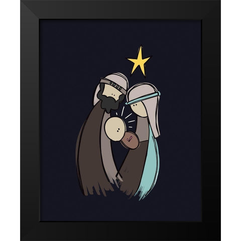 Nativity II Black Modern Wood Framed Art Print by Wieners, Valerie