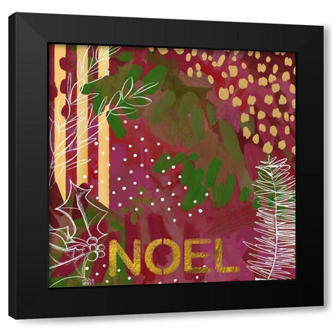 Noel   Black Modern Wood Framed Art Print with Double Matting by Wieners, Valerie