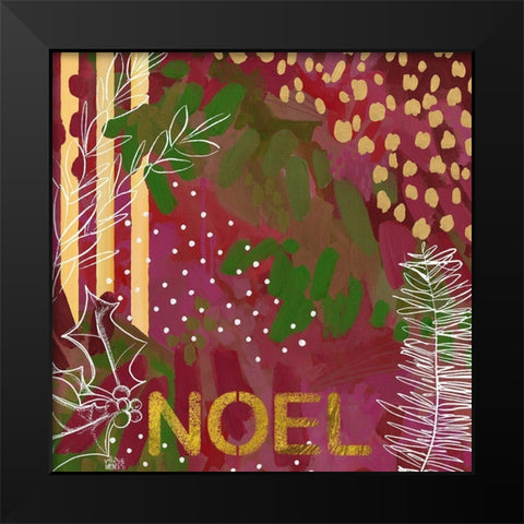 Noel   Black Modern Wood Framed Art Print by Wieners, Valerie