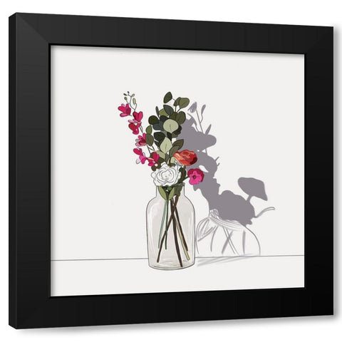 Still Life Black Modern Wood Framed Art Print with Double Matting by Wieners, Valerie