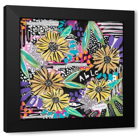 Able One Black Modern Wood Framed Art Print with Double Matting by Wieners, Valerie