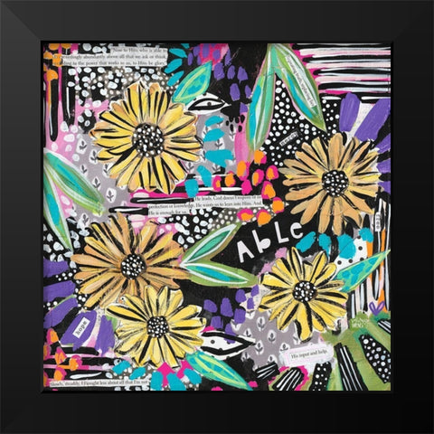 Able One Black Modern Wood Framed Art Print by Wieners, Valerie