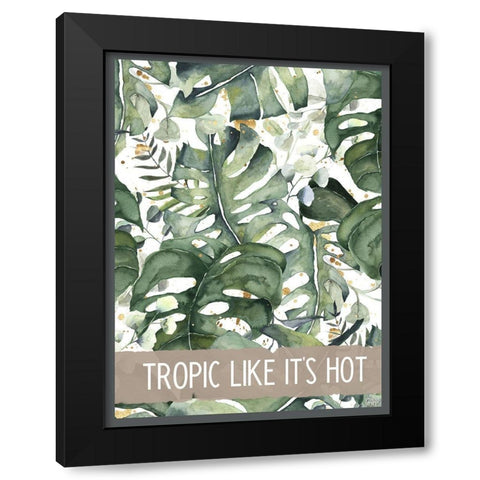 Tropic Black Modern Wood Framed Art Print by Wieners, Valerie