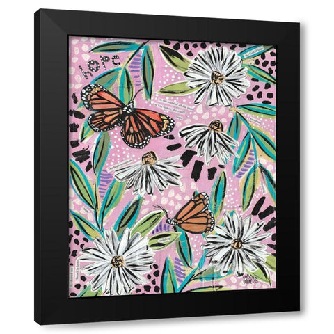 A Hope Black Modern Wood Framed Art Print by Wieners, Valerie