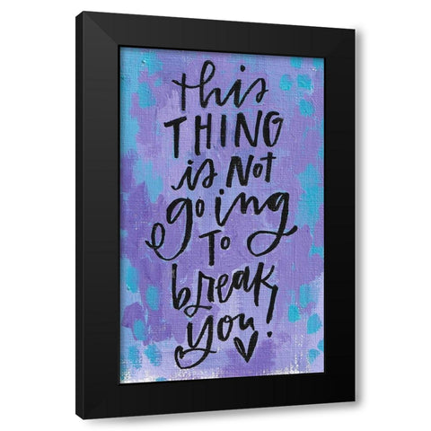 This Thing Black Modern Wood Framed Art Print with Double Matting by Wieners, Valerie