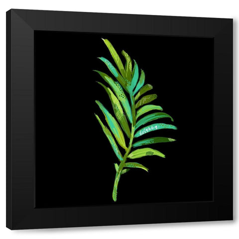 Palm Black Modern Wood Framed Art Print by Wieners, Valerie