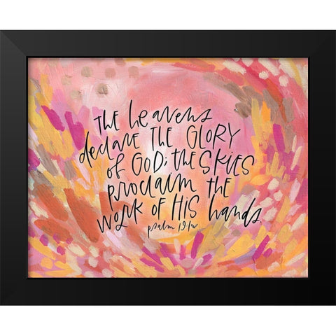 Heavens Black Modern Wood Framed Art Print by Wieners, Valerie